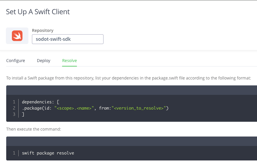 Configure Token Button